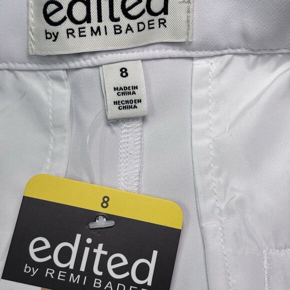 Edited by Remi Bader Women's Trouser Short Size 8 White NWT - Picture 8 of 11